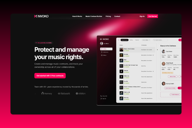 Nvoko - A Modern Music Rights Management Platform